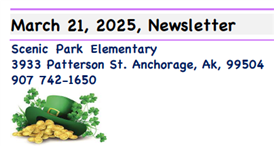 March 2025 Newsletter with green hat and gold coins